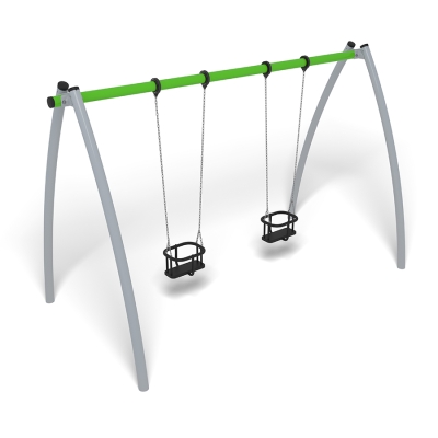 Η κούνια Omega διαθέτει το σύστημα αποτροπής του τυλίγματος της αλυσίδας είναι ένα ευέλικτο και ανθεκτικό πλήρες σετ κούνιας 2 θέσεων, ιδανικό για κάθε παιδική χαρά. Αυτό το σετ κούνιας περιλαμβάνει δύο καθίσματα Kiddy, προσφέροντας διασκέδαση για τα παιδιά στην παιδική χαρά. Διαθέτει στιβαρό ατσάλινο πλαίσιο, παρέχοντας ταυτόχρονα κομψή εμφάνιση και μακροχρόνια αντοχή. Ιδανικό για πάρκα, σχολεία και χώρους παιχνιδιού που αναζητούν μια αξιόπιστη, συναρπαστική εμπειρία αιώρησης. Σχεδιασμένο με γνώμονα την ασφάλεια και τη σταθερότητα, η κούνια Omega χρησιμοποιεί ένα χυτό σύστημα αγκύρωσης για ασφαλή εγκατάσταση και αυτή η παραλλαγή διατίθεται σε πράσινο χρώμα.