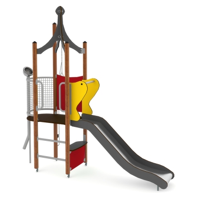 Το Esper είναι ένας πύργος για παιχνίδι γεμάτο διασκέδαση και ενθουσιασμό. Η χοάνη άμμου και το αναβατόριο άμμου παρέχει στα παιδιά μια πρόκληση και ο πάγκος μαγαζάκι είναι εξαιρετικός για κοινωνική αλληλεπίδραση. Ο πύργος ολοκληρώνεται με μια διασκεδαστική τσουλήθρα.