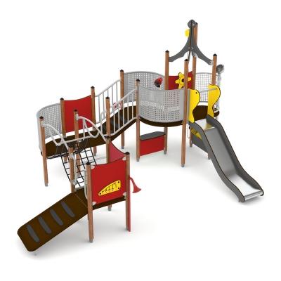 Το Vallis είναι ένα προϊόν παιχνιδιού που δεν μοιάζει με κανένα άλλο. Το ζωηρόχρωμο και συναρπαστικό Vallis, ενισχύει το ευφάνταστο παιχνίδι με το τιμόνι του πλοίου, τους σωλήνες ομιλίας, το τηλεσκόπιο και το κουβαδάκι ανύψωσης, δίνοντας στα παιδιά την αίσθηση ότι αποπλέουν σε ένα πλοίο. Η διασκέδαση δεν σταματά εκεί, καθώς υπάρχουν πολλές προκλήσεις για τα πρώτα χρόνια για να μετακινηθείτε στον εξοπλισμό Vallis. Ο ορειβάτης που έχει φτάσει στην κορυφή και ο ορειβάτης που βαδίζει, προκαλούν την ισορροπία και τις δεξιότητες συντονισμού των παιδιών. Και οι δύο οδηγούν στη τσουλήθρα από ανοξείδωτο χάλυβα, η οποία προσθέτει ένα διασκεδαστικό και παραδοσιακό στοιχείο σε αυτό το προϊόν.