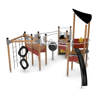 Το Uniplay Belidore προσφέρει ατελείωτες επιλογές παιχνιδιού για περιπέτεια. Διαθέτει έναν κοινωνικό χώρο στο ισόγειο για παιχνίδια και ανώτερες μονάδες για απόλυτες προκλήσεις φυσικής κατάστασης. Με διάφορα πλαίσια αναρρίχησης, δοκιμάζει την ισορροπία, τον συντονισμό και την συγκέντρωση. Η είσοδος με δίχτυ προσφέρει μια πινελιά στην παραδοσιακή σκάλα για σταθερότητα και αυτοπεποίθηση. Ο καμπυλωτός πλαστικός τοίχος αναρρίχησης ενισχύει την ευκινησία και την επίγνωση του σώματος. Οι περιστρεφόμενοι δακτύλιοι, μια σκάλα με τεχνάσματα και η υδρόγειος σφαίρα προσθέτουν οπτική γοητεία και ενθουσιασμό. Το τριγωνικό δίχτυ προσφέρει μια συναρπαστική πλατφόρμα για ευκινησία ή χαλάρωση. Τα προαιρετικά παιχνίδια, ένα τηλεσκόπιο και ένα τιμόνι ενισχύουν το ευφάνταστο παιχνίδι.