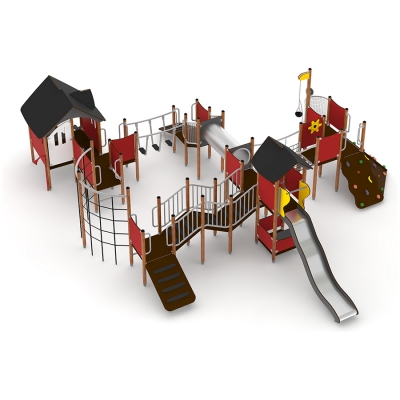 Το Zyansa δεν είναι πραγματικά ο μέσος πύργος παιχνιδιού σας! Είναι διασκεδαστικό, συναρπαστικό και ιδανικό για κάθε νεαρό εξερευνητή! Με τόσα πολλά χαρακτηριστικά παιχνιδιού, τα παιδιά έχουν πραγματικά πολλές επιλογές. Το δίχτυ αναρρίχησης ύψους 1,75 μέτρων και πλάτους 1,14 μέτρων θα προκαλέσει τα παιδιά και θα αναπτύξει τις δεξιότητές τους συντονισμού. Το αναρρίχησης, το τούνελ και οι γέφυρες παρέχουν επίσης μια πραγματική αίσθηση περιπέτειας ενθαρρύνοντας τα παιδιά στην εξερεύνηση . Τα χαρακτηριστικά παιχνιδιού προσποίησης εκτιμώνται επίσης με αυτόν τον πύργο, καθώς τα παιδιά έχουν την ευκαιρία να παίξουν με τα πάνελ παιχνίδι εικόνων , άλγεβρα , τιμόνι πλοίου και κουζίνα. Η κοινωνική αλληλεπίδραση ενθαρρύνεται καθώς τα παιδιά μπορούν να αλληλεπιδρούν είτε σε μπαλκόνια είτε σε πλατφόρμες.